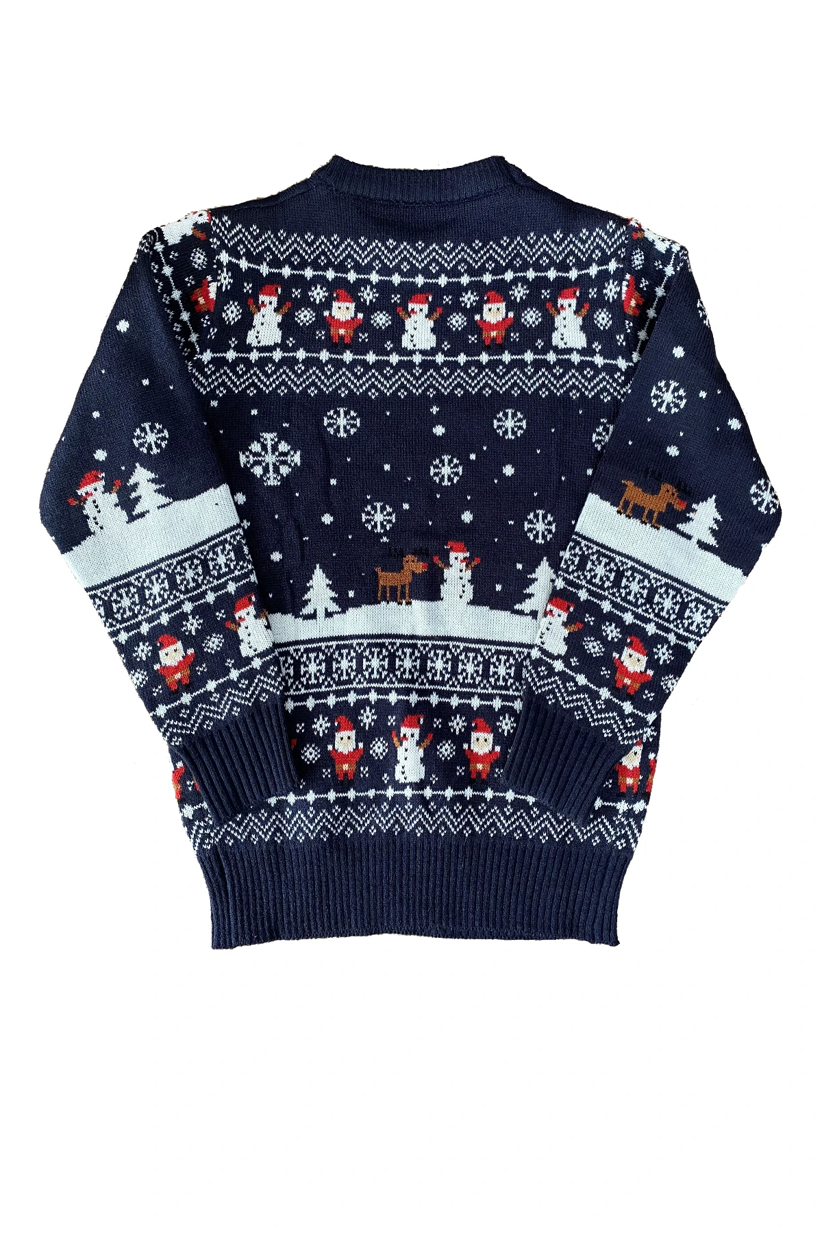 KIDS Kersttrui Let It Snow donkerblauw afbeelding
