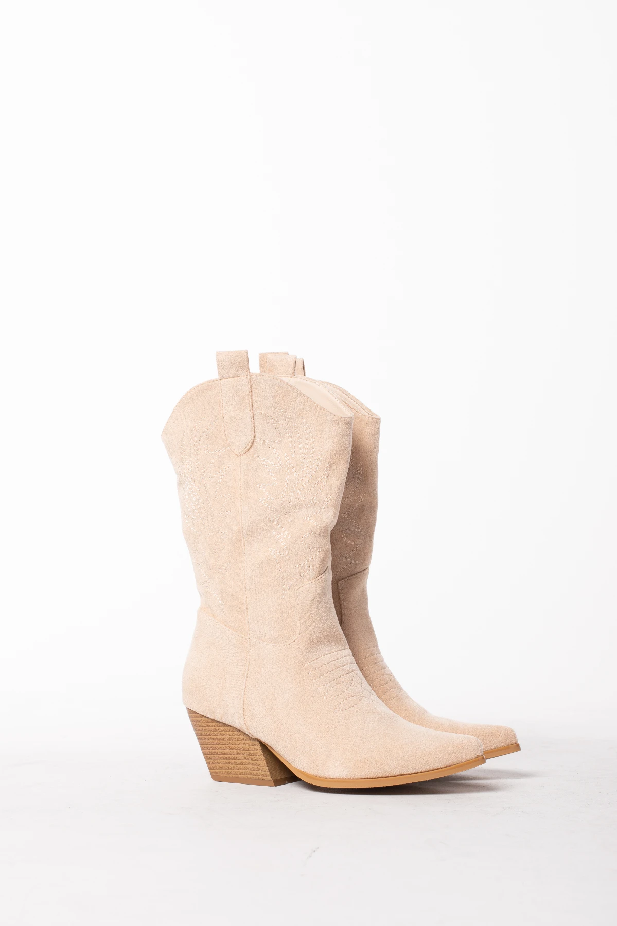 Western boots suedine beige afbeelding